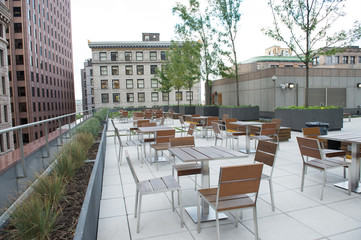 rooftop seating