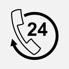 icon handset support, communication 24 hours