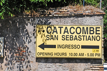 Roma, Appia Antica - le catacombe di San Sebastiano