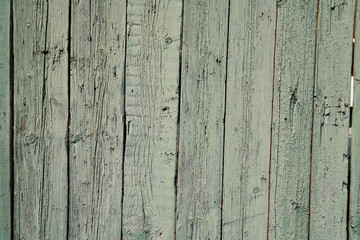 Old painted, wooden fence