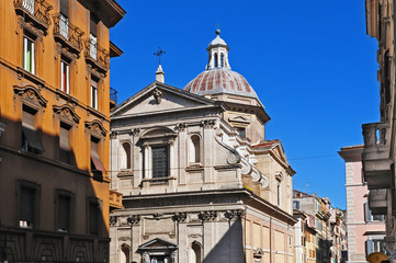 Roma, quartiere Monti - la chiesa di Santa Maria dei Monti