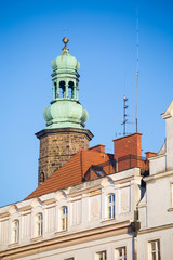 Tower of St. Erasmus and Pancras` church in Jelenia Gora