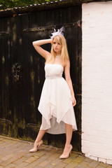 Naklejka premium Angel White