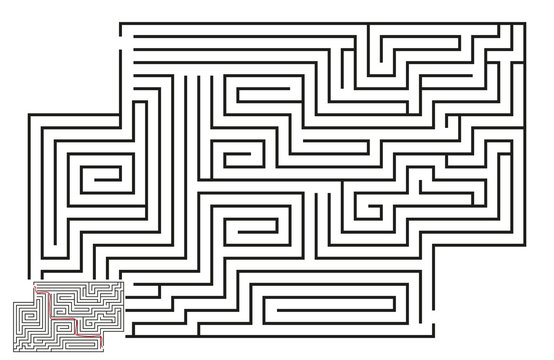 Vector Maze with Answer 61