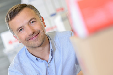 Portrait of smiling man