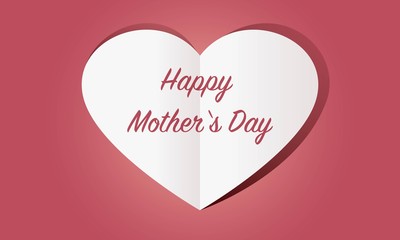 Herz aus Papier: Happy Mother's Day