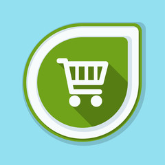 Shopping cart button illustration