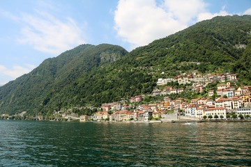 Fototapeta na wymiar Colonno at Lake Como, Lombardy Italy 