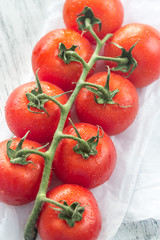 Bunch of fresh tomatoes