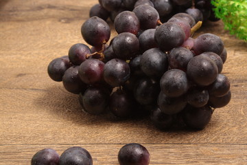 Branch black grapes
