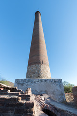 El Triunfo brick Smelter smoke stack, Baja Mexico