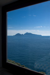 View of Capri behind a window