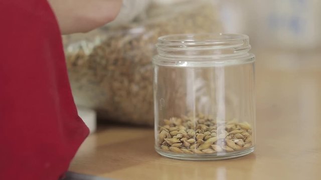 laboratory tests the wheat
