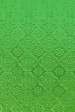 Green Retro Pattern Background Wallpaper