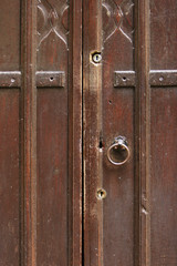 Fototapeta premium Wood door with lock