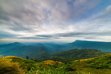 Mountain Slopes Turn Green in Spring in the Smokies