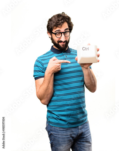  young Cool Man With A Control Key Stockfotos Und Lizenzfreie Bilder 