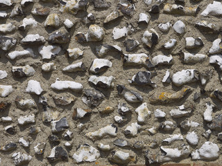 Old Flint Stone Wall