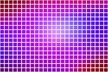 Pink purple blue abstract rounded mosaic background over white