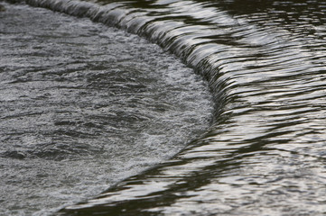 Fast flowing water