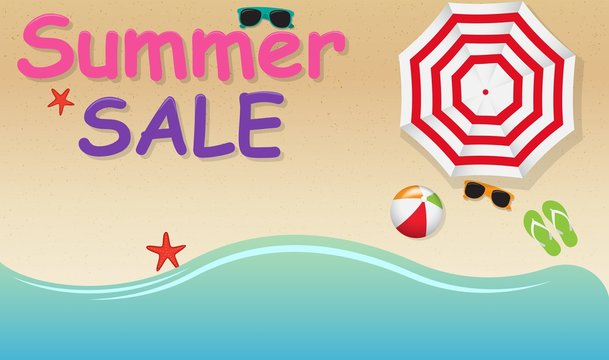 Summer sale background 