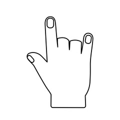 Fototapeta premium human hand icon over white background. vector illustration