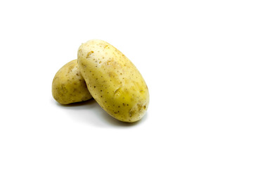 Fresh organic potato isolated