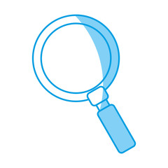 magnifying glass icon over white background. vector illustration