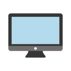 computer icon over white background. vector illustration