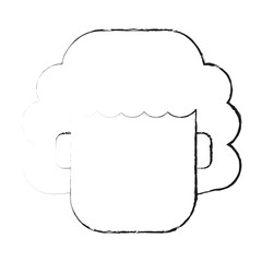 blurred silhouette faceless front view man with curly hair vector illustration