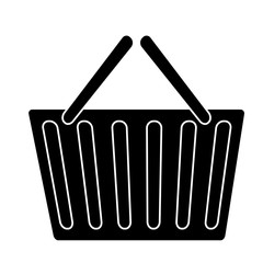 shopping basket icon over white background. vector illustration