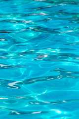 The smooth water in the pool as a background