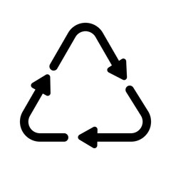 recycle sign icon over white background. vector illustration