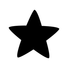 star icon over white background. vector illustration