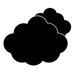clouds icon over white background. vector illustration