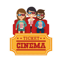 people with glasses 3d vector illustration design