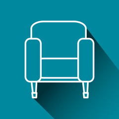 cinema chairs isolated icon vector illustration design