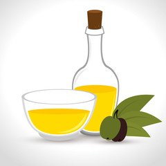 olive oil healthy product vector illustration design