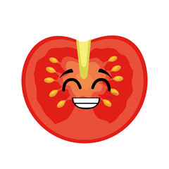 tomato vegetables comic character vector illustration design