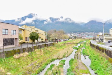 Fototapeta na wymiar Peaceful Nature Scenery Around Yufuin Town