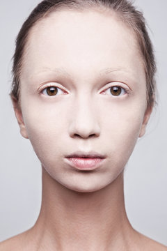 Pale Female Face 