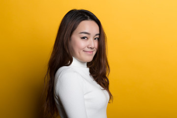 Naklejka premium Chinese girl's face