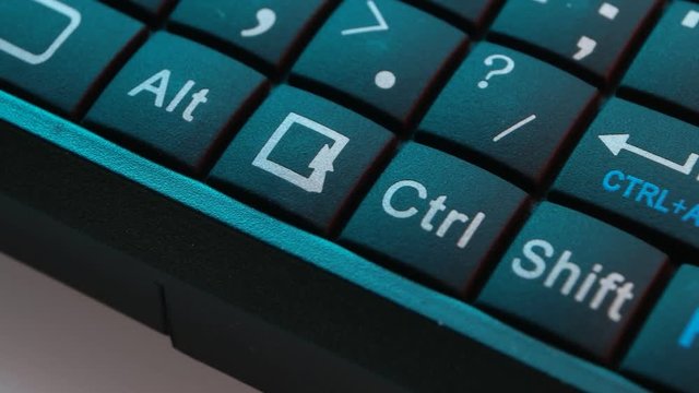 Mini Keyboard or Keypad close up 
