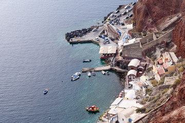 Amoudi Bay in Santorini