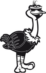 strauss emu süss witzig sonnenbrille