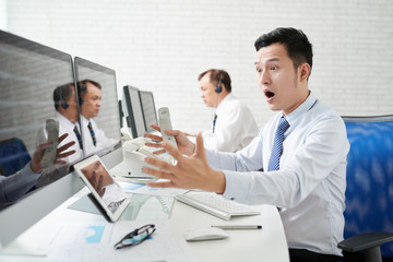 Obraz premium Unexpected stock market collapse