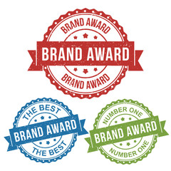 brand award the best circle stamp rugged