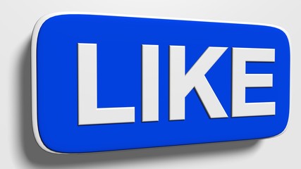 Like symbol over white Background