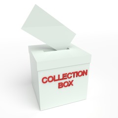 Collection Box over white Background
