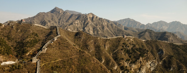 The Great Wall of China in Autumn.
